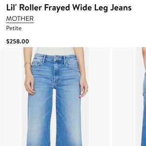 MOTHER Lil’ Roller Fray Jeans